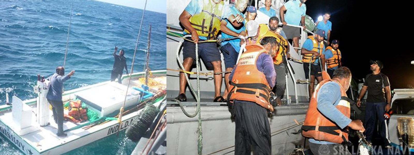 Navy Rescues Indian Fishermen Stranded at Sea